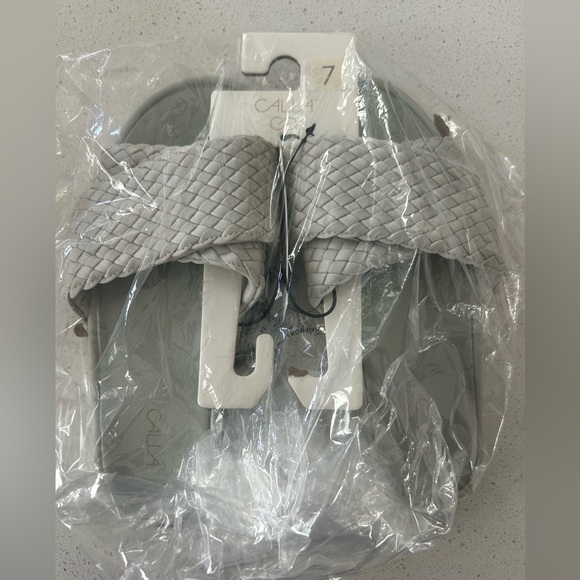 CALIA SoleForm Woven Slide Sandals Gray Women’s Size 7 NWT - Picture 3 of 3